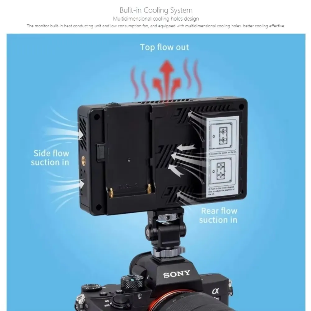 FEELWORLD LUT5 LUT5E 5.5 Inch Ultra High Bright 3000nit 4K HDMI-compatible Input Output Touch Screen DSLR Camera Field Monitor