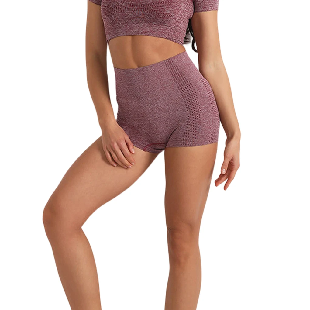

Gym Yoga High Waist Push Seamless Summer Shorts Elastic Trousers Bike
