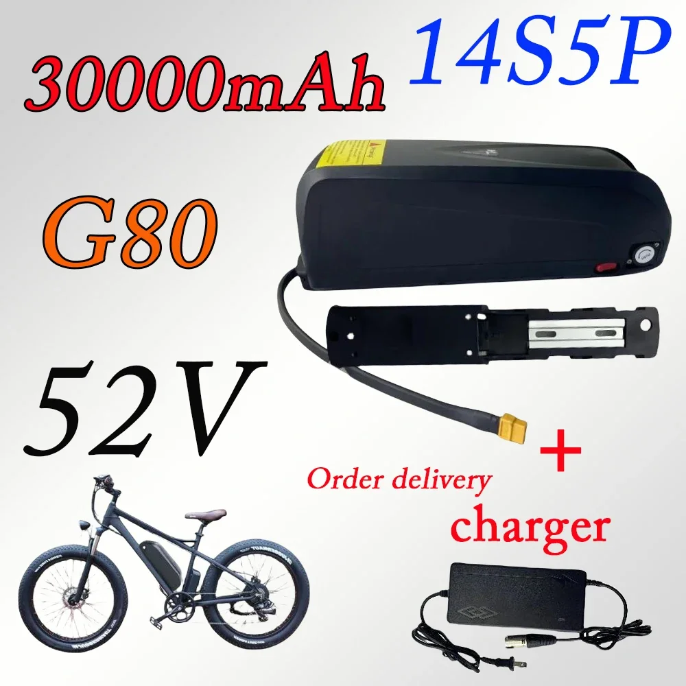 52V 30000Mah Ebike Per Batteria E-Bike Hailong G80 Max 2000W Accessori 18650 Celle Originali + Caricabatterie