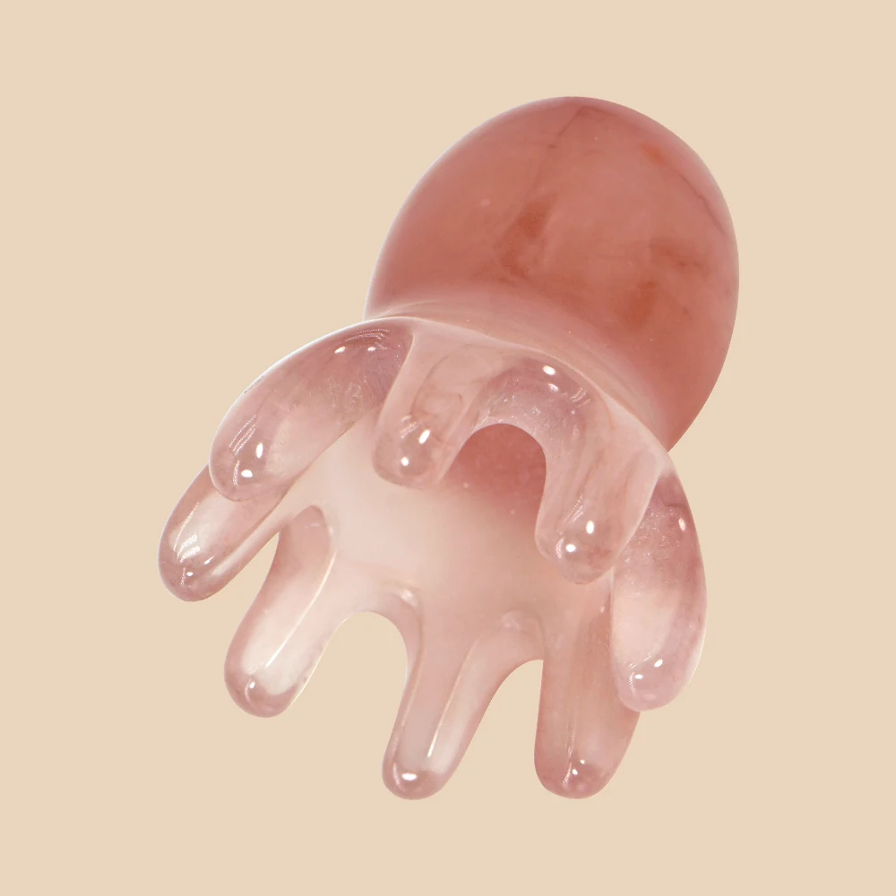 Sevimli Ahtapot Saç Derisi Masaj Tarağı (Reçine)|Kore Saç Bakımı, Stres Giderici, Saç Dökülmesine Karşı, Ev ve Seyahat için Taşınabilir Kafa Masajı