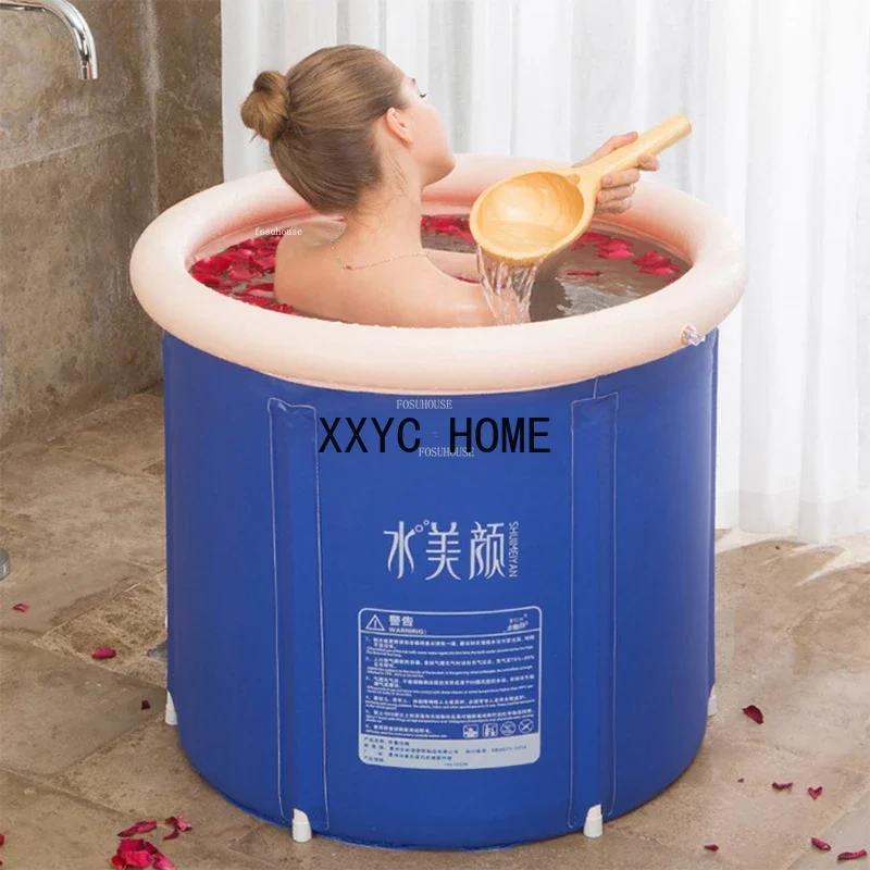 

Creative Folding Portable Bathtubs Modern Household Adult Ice Bath Inflatable Bathtub Baby Body Bath Hot Tub Large Bath Barrel A