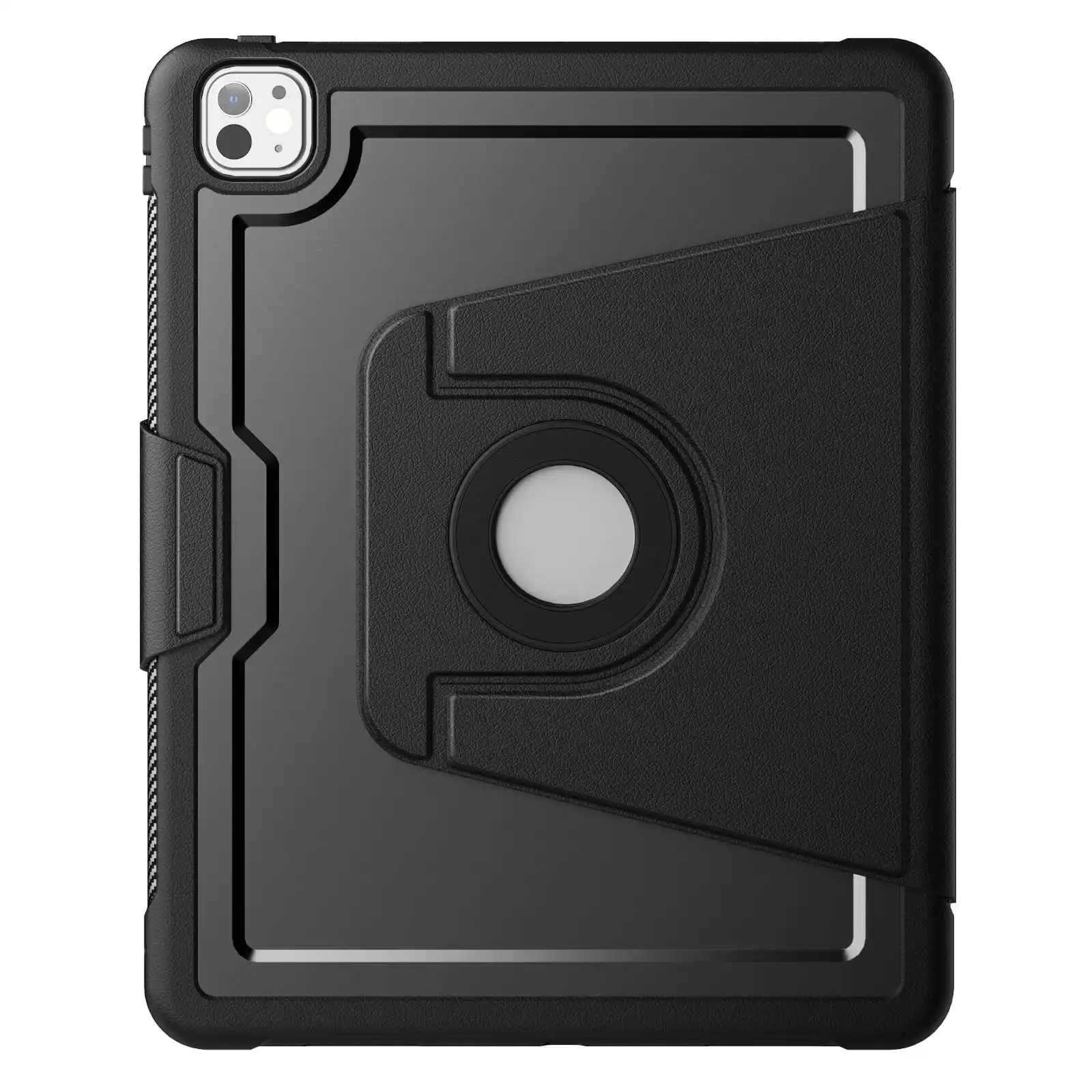 Premium Shockproof Leather Case with MagSafe and 360° Adjustable Stand, Business Flip Cover