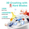 Portable Electric Blender Mini Handheld Fruit Mixer With 6 Blades Personal USB Rechargeable Juices Cup 500ML 5
