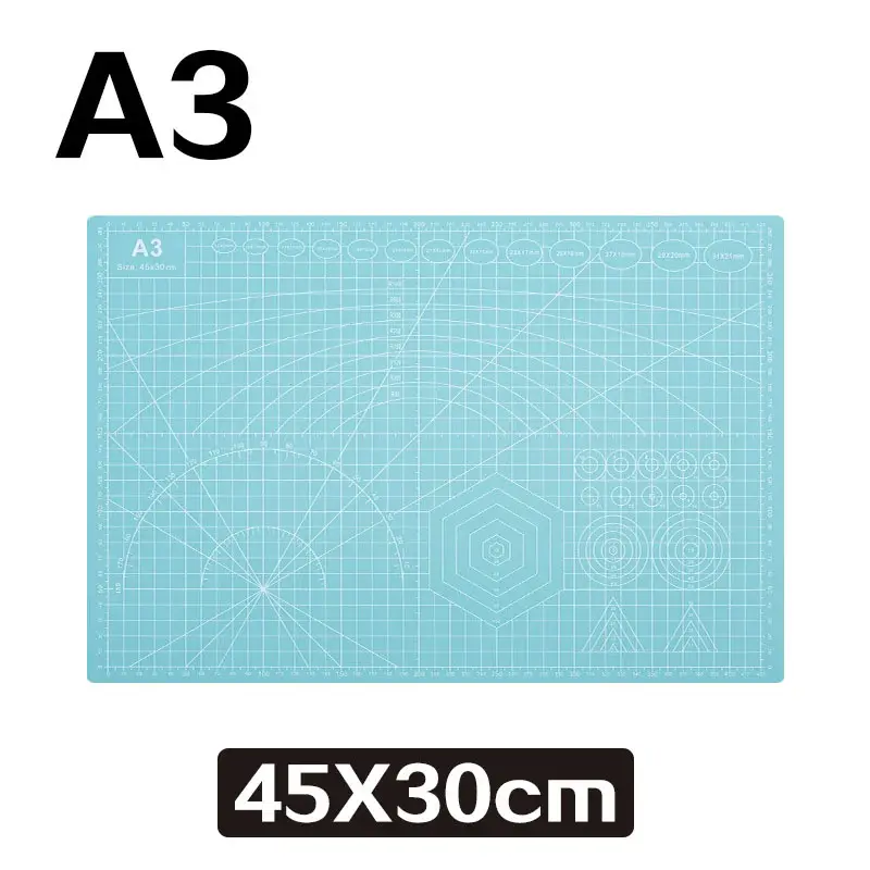 A3 Self-Healing Cutting Mat 45x30cm 3mm Thick Heavy Duty PVC Solid Core Double Sided Grid Craft DIY Office Tool image 10