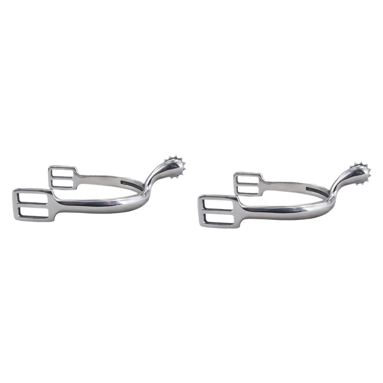 2 Pieces Horse Spurs Men's Horse Riding Spurs Removable Stainless Steel Stable