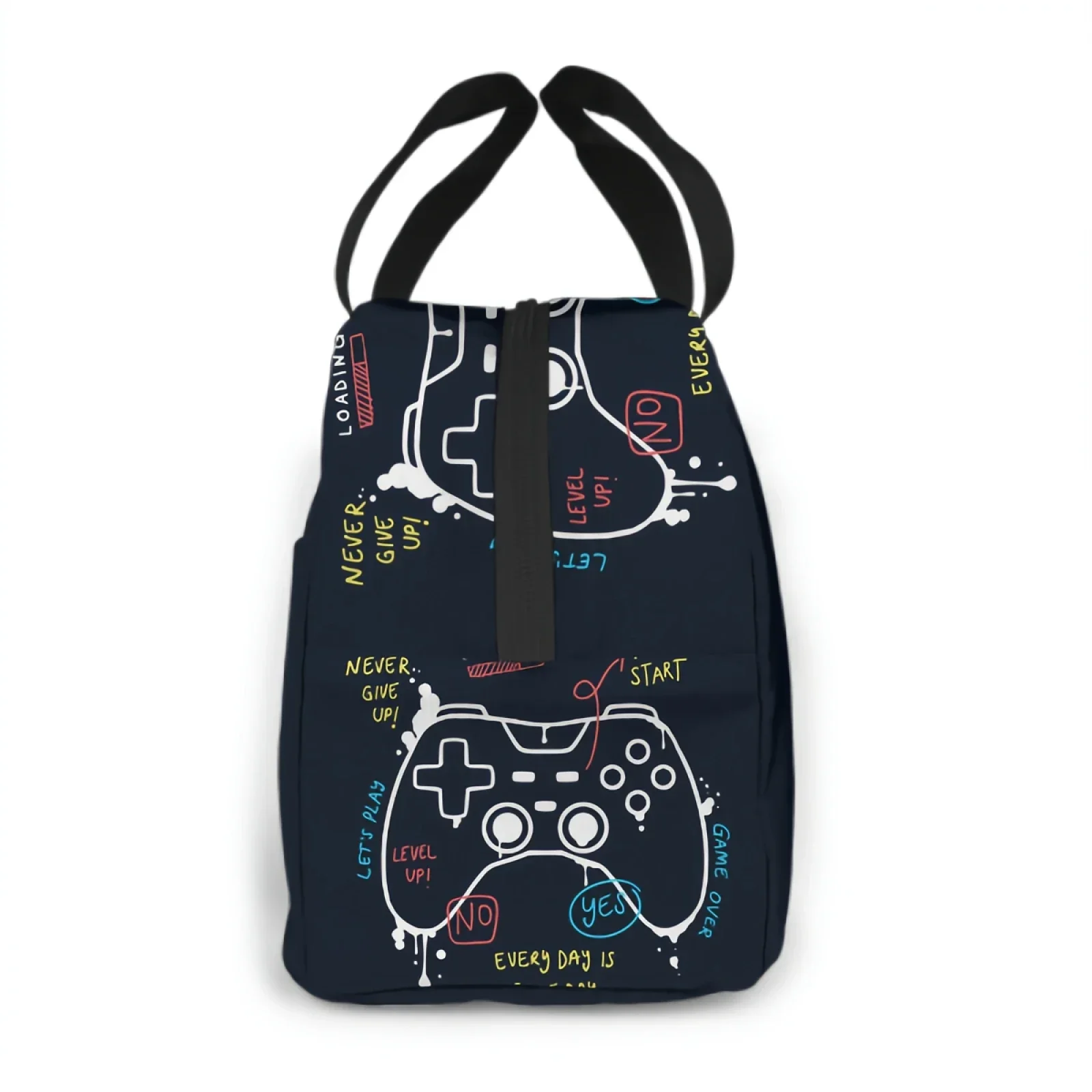 Gamer Room Decor Insulated Lunch Bag lunch box containers for Women Men Shopping Office School Picnic