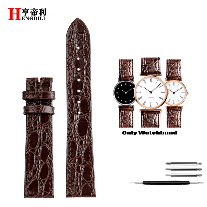 Premium Genuine Leather Watchband Strap - Elegant Wristband Bracelet