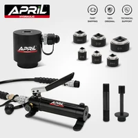 Head of Hydraulic Hole Digger SYK-15 Hydraulic Hole Punch Tool Hydraulic Knockout Tool Hole Puncher with Hand Pump APR-180 1