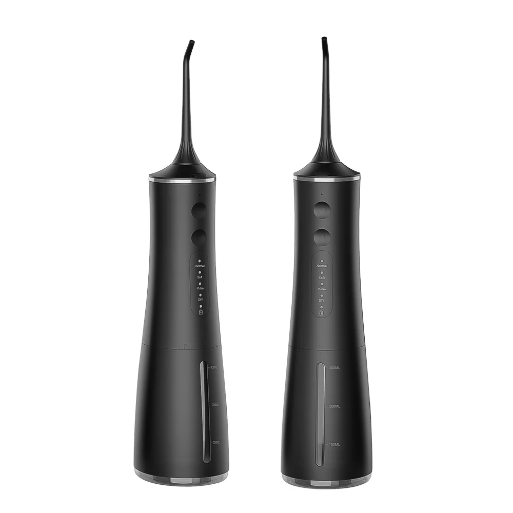 치아에 대 한 300ML 전기 물 Flosser 4 모드 구강 irrigator 휴대용 구강 청소기 치과 청소 도구 방수 USB 충전