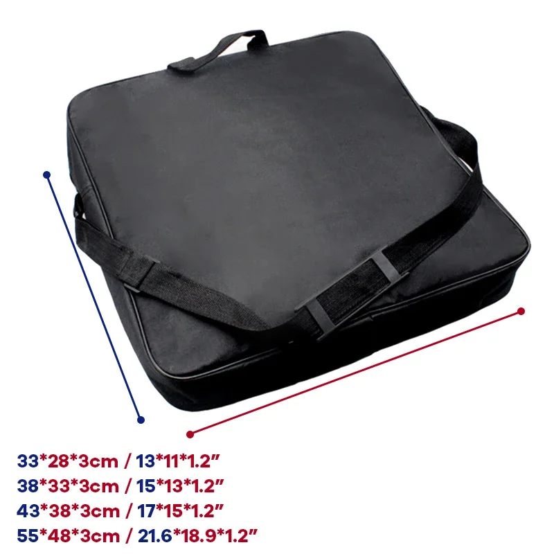 Protective Storage Bag Carrying Case for Ring Light LED Panel Large Square Shape Studio Device Background Boards Zipper Closure