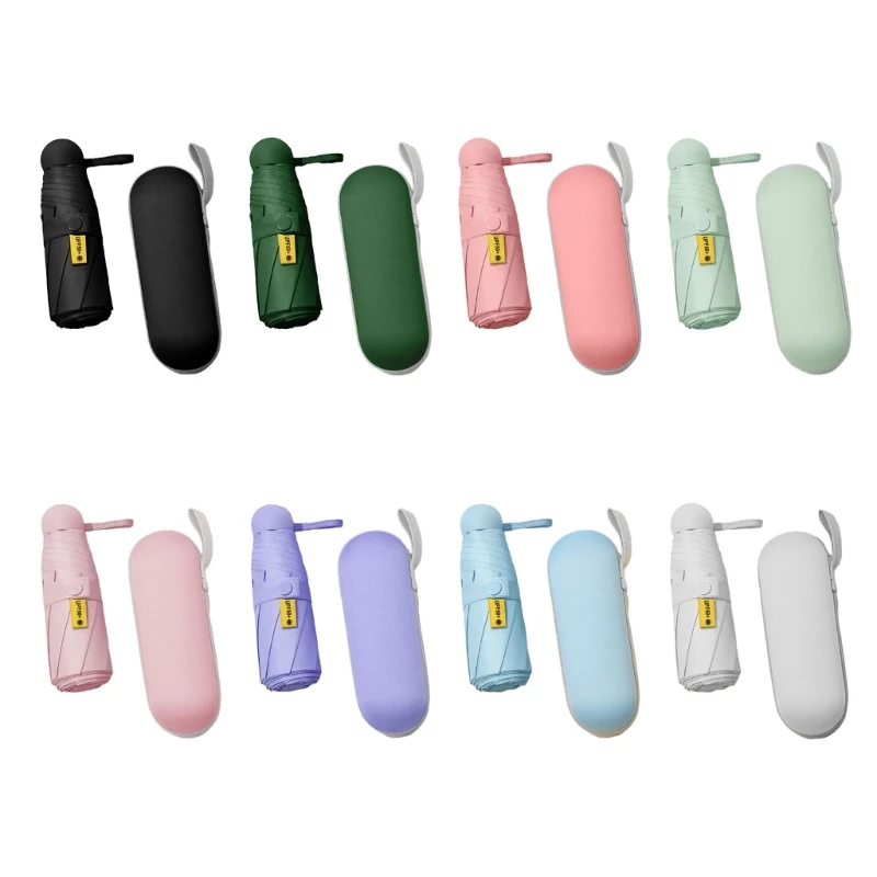 

Q1JB Универсальный и модный дорожный зонт с футляром от солнца, защита от дождя и ветра