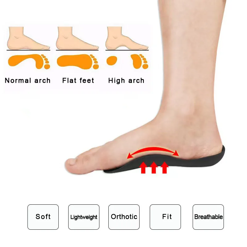 XO-Legs Orthopedic Insoles Orthotics Flat Foot Health Sole Pad For Shoes Insert Arch Support Pad For Plantar fasciitis Feet Care