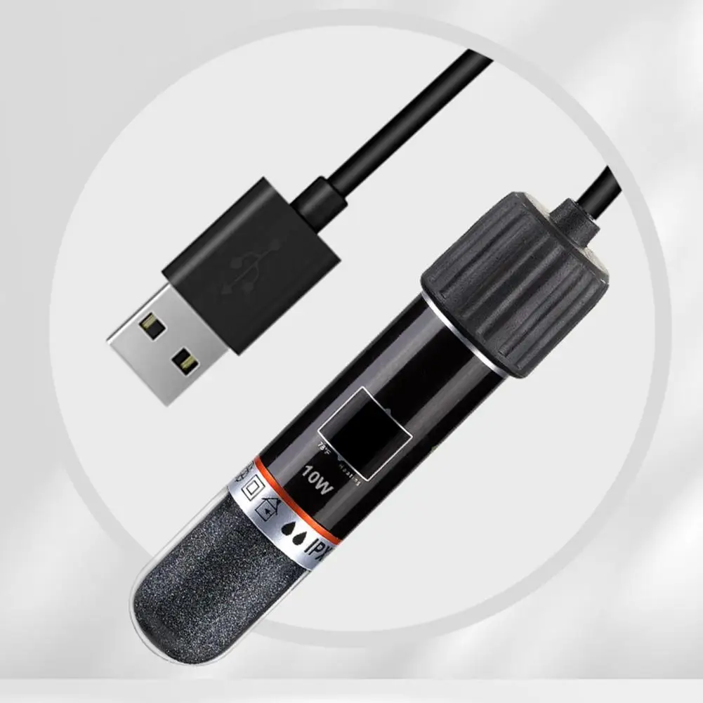 

Chip Controlled Heater Efficient Mini Usb Aquarium Heater Durable Heating Rod with Temperature Control for Small for Tropical