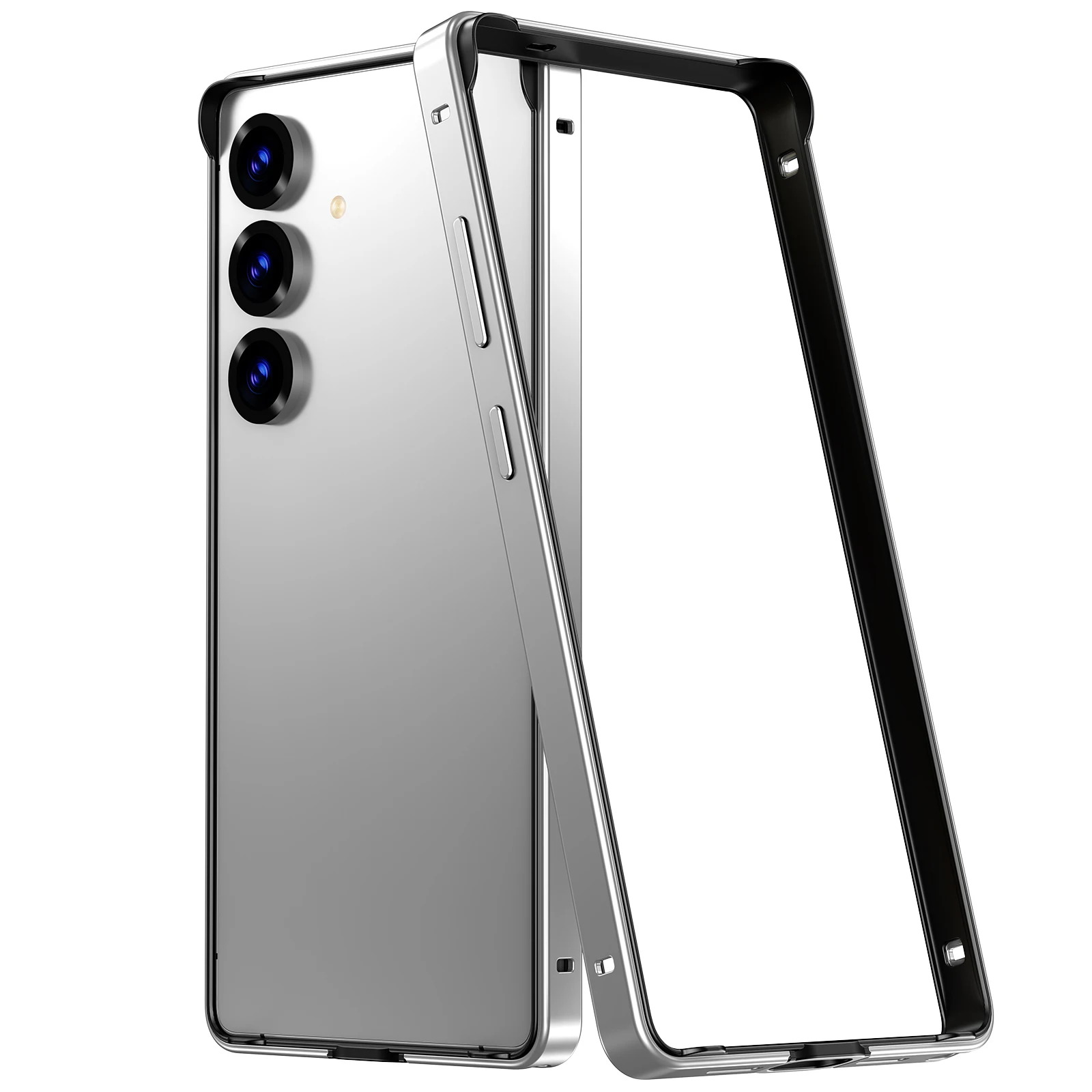 Hybrid Silicone Frame Aluminum Metal Phone Case for Samsung Galaxy S26 S25 Ultra S24 Plus Better Heat Bumper