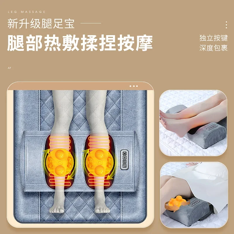 Lumbar Cervical Spine Intelligent Electric Massage Pad Multi-functional Hot Compress with Wormwood Hand-held Wire Control - Image 4