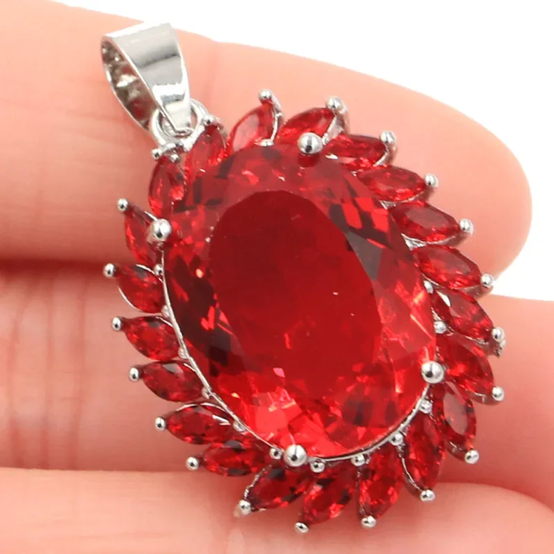 8g Customized 925 SOLID STERLING SILVER  PENDANT Multi Color Rhodolite Garnet Peridot Citrine Blood Ruby Emerald Violet Tanzanit