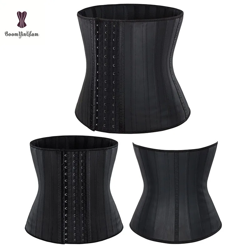 

Black Ivory-colored Women Latex Girdle Slimming Belt 25 Robs Colombia Waist Trainer Fajas Sashes Plus Size Underwear Corselet
