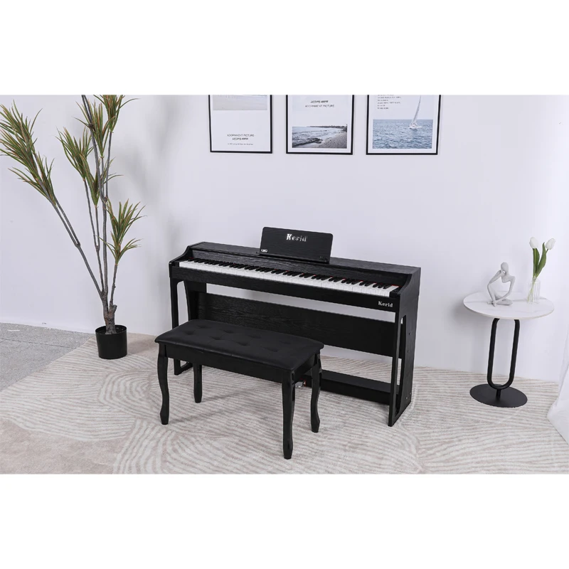 Good Quality Digital Piano Keybed Wood-grain Black High Standard Digit Piano Professional 88 Key Digital