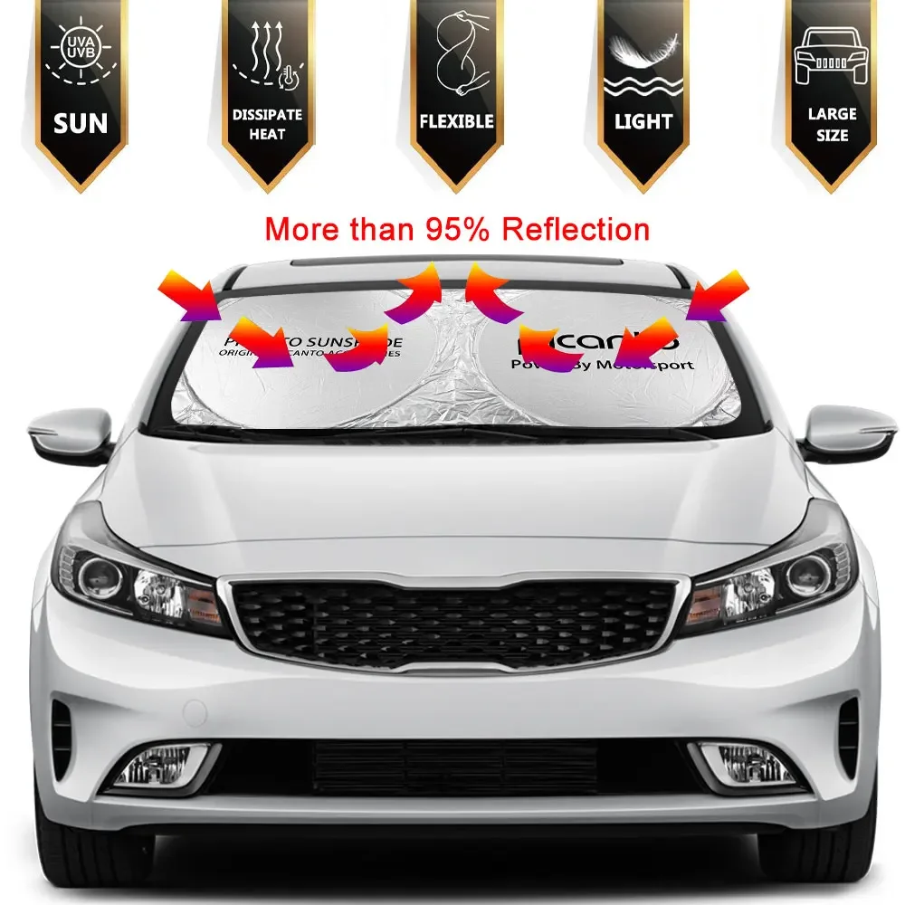 Car Sunshade Windshield Sun Shade Cover For Kia PICANTO Facekift 1.2 EX A/T GT X Line Auto Accessories Blocks UV Rays Sun Visor Protector