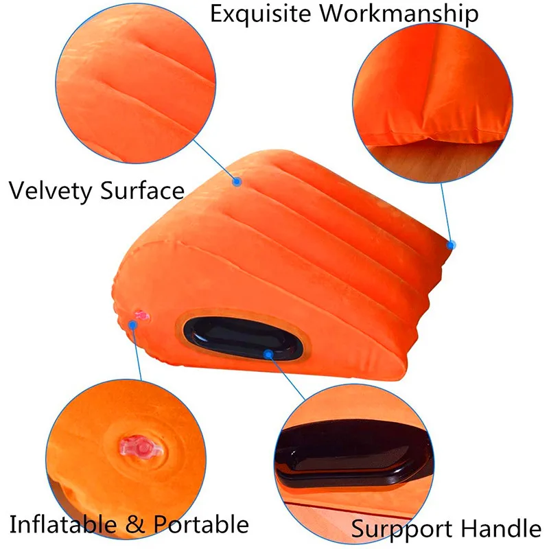 Inflatable Sex Pillow Aid Wedge Triangle Sexy Love Body Position Erotic Cushion Sofa Adults Game Sex Toys Couple Furnitures