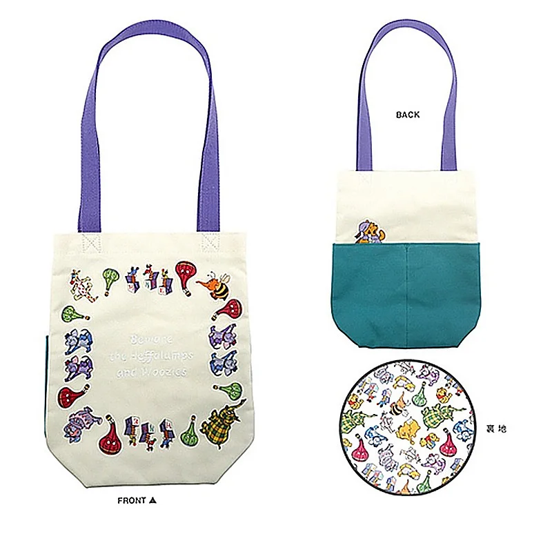 Kawaii Disney Winnie The Pooh Lunch Bag Action Figure Toys Cartoon Winnie Canvas Handbag Figure Model Collection Gifts