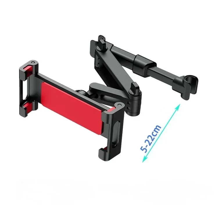 תושבת טאבלט לרכב עם מעמד לראש iPad, מעמד טלסקופי אוטומטי לטאבלט בגב המושב, תומך אוניברסלי לטלפון נייד