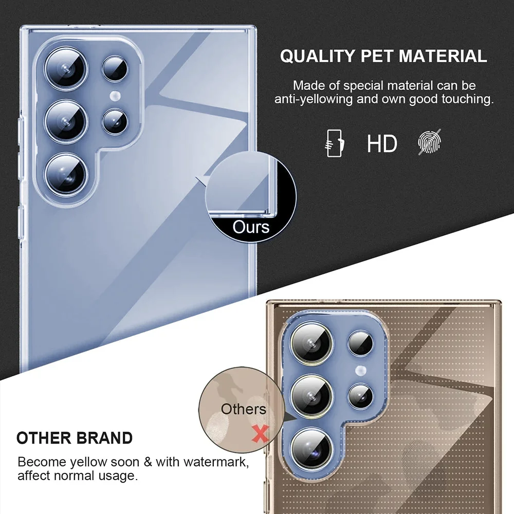 Ultra-Slim Shockproof Clear Case with Full Body Silicone Protection