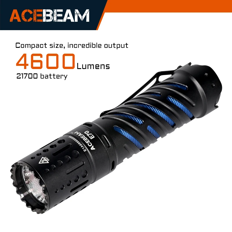 【未使用品】ACEBEAM E70 MINI フラッシュライト 懐中電灯 Amazon.co.jp: ACEBEAM E70 懐中電灯 XHP70.2 LEDライト超高輝度