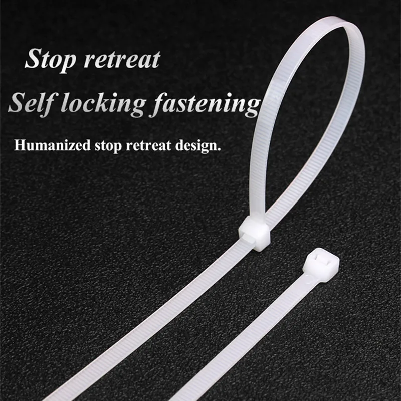 Cable Ties Self locking Nylon Cable Zip Ties 100pcs Plastic Colored Zip Tie Wrap BundleTies