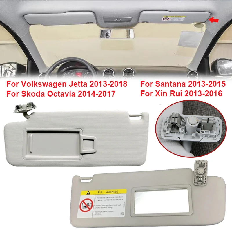 

1/2 шт. автомобильный солнцезащитный козырек с зеркалом для макияжа для Skoda Octavia/для Xinrui/для Volkswagen Jetta/для Santana