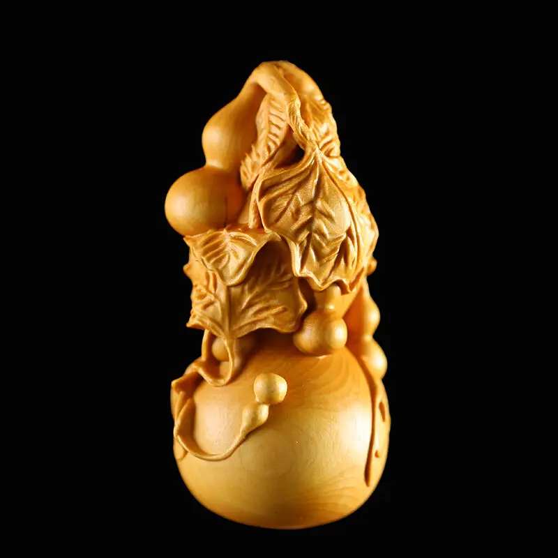 6X3X3 Cm Carved Boxwood Carving Figurine Netsuke - Pretty Gourd