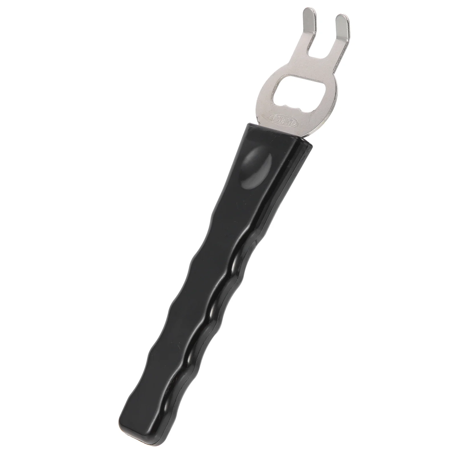 

Stainless Steel Grill Gripper Clamp Heat Resistant Crowbar Baking Pan Clip Bottle Opener With Plastic Handle Kitchen Gadget