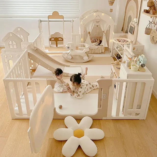 Children's Indoor Playground Equipment Fun Plastic Playpen for Kids' Play Area Safety First!