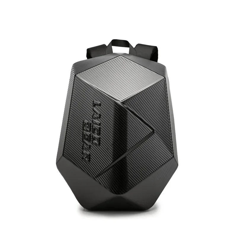 Motorcycle Rider Hard Shell Backpack Men Backpack  Oversized Easy Waterproof Riding Equipment Motorcycle Carbon Fiber Helmet Bag 5