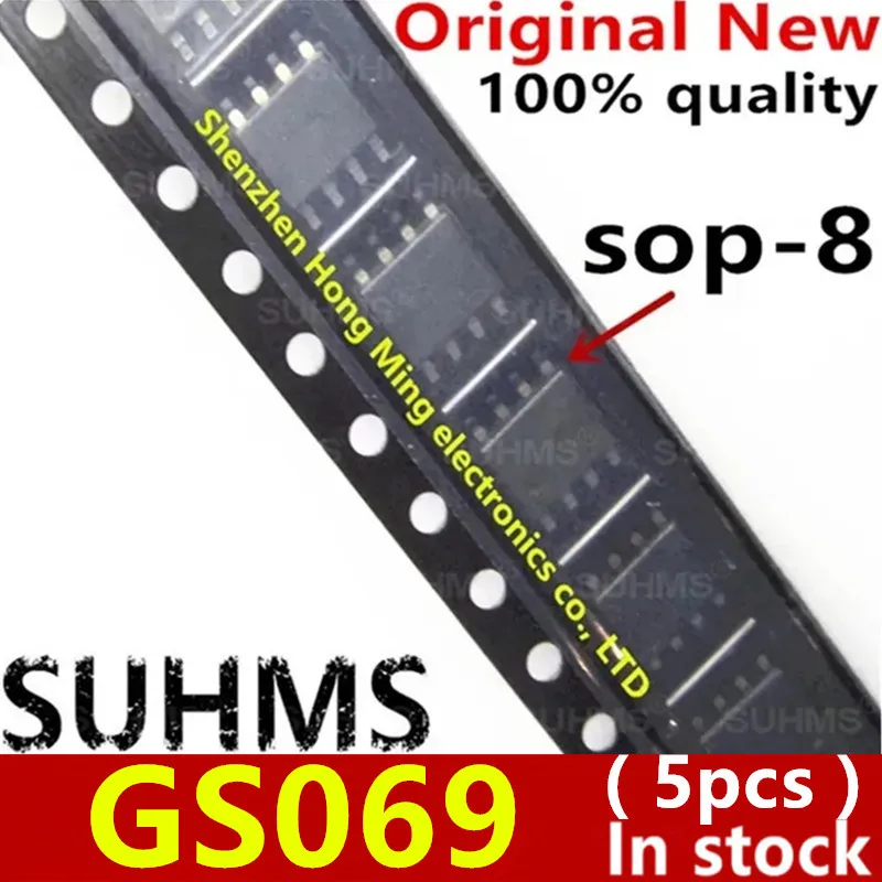 

(5piece)100% New GS069 sop-8 Chipset