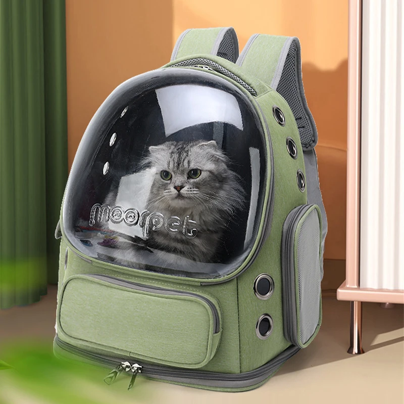 

Рюкзак для кошек, сумка для переноски домашних животных, из дышащего материала, для путешествий и путешествий
