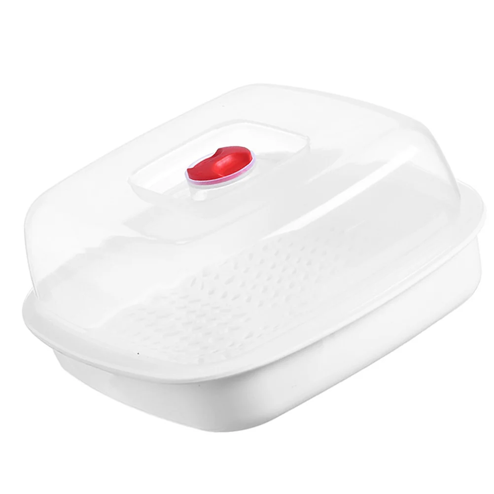 Microwave Steamer Plastic Food Dumpling Dumplings Steamed Container Versatile Steaming Plate Fish Dish Holder Professional for