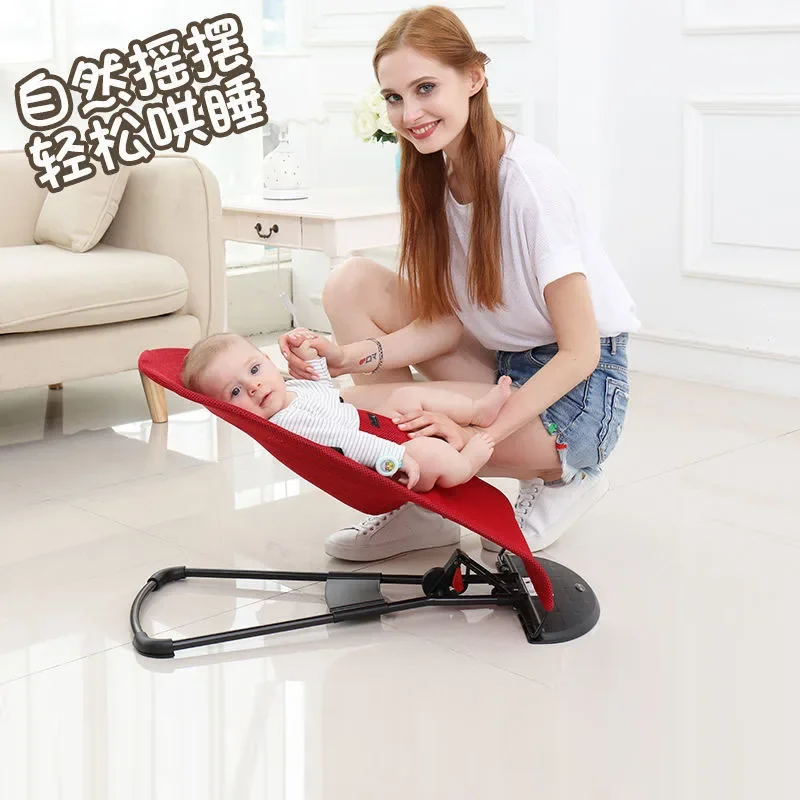 

Baby Rocking Chair Children Sleeping Artifact Can Be Folded Breathable Baby Cradle Chair Coax Baby Artifact Recliner Chair