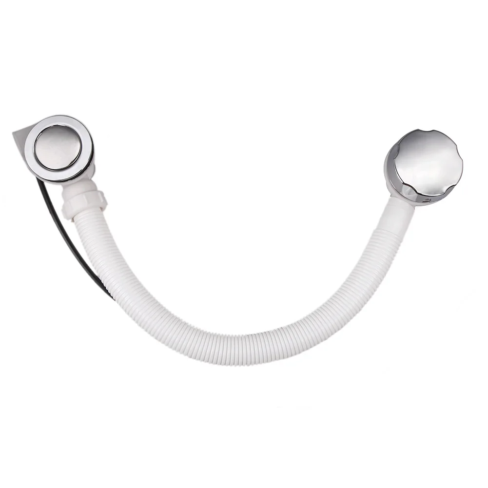 Bathtub Drain Strainer with Overflow Bathroom Kit Waste Finished Drainer Drain Pipe for Bathtub