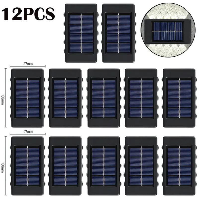10 LED Solar Wall Lamp Outdoor Waterproof Solar Powered Light UP and Down Illuminate Home Garden Porch Yard Decoration - Image 17