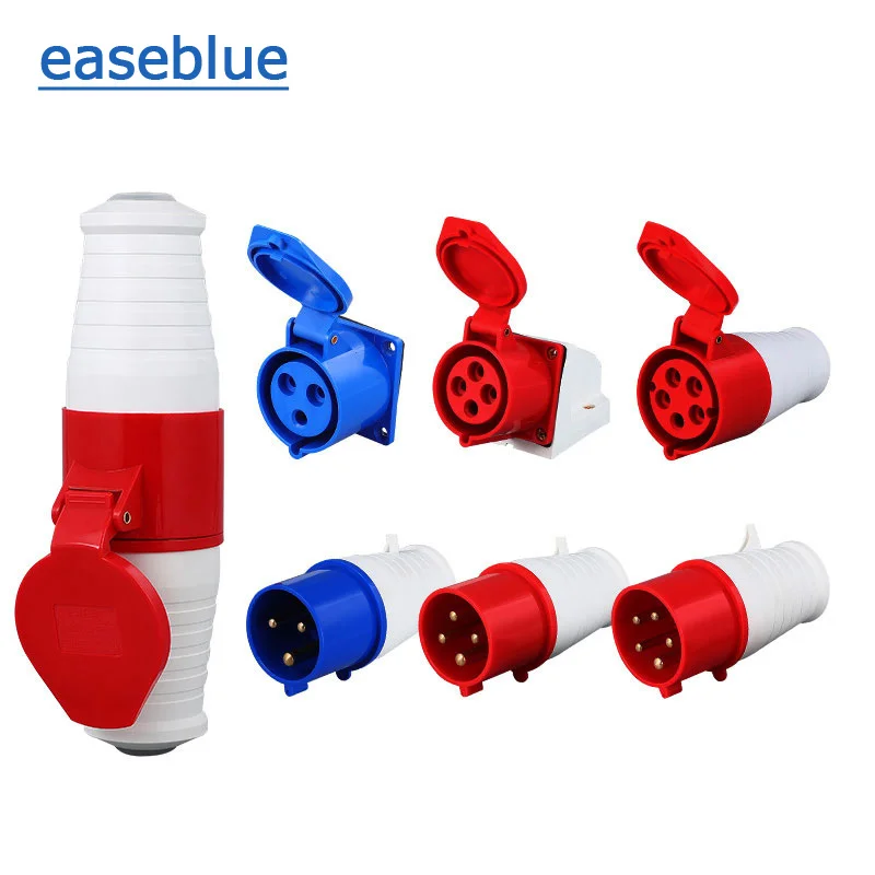IndustrialPlugandSocket5pin3core3P4P5PElectricalConnector16A