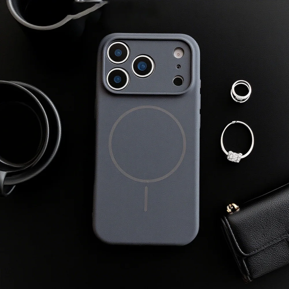 Sleek Silicone Magnetic Case with Wireless Charging Compatibility