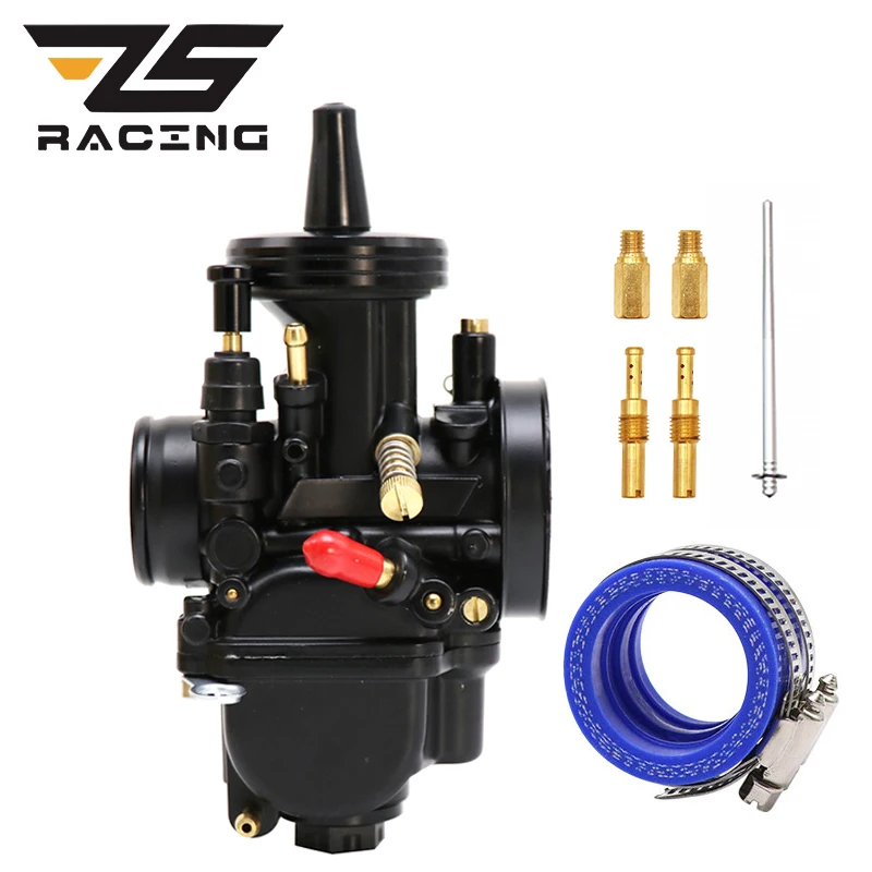

ZS Racing For PWK Carburetor With Power Jet Adapter 4T ATV Quad Go Kart 75-350cc Universal Motorcycle PWK 21 24 26 28 30 32 34mm