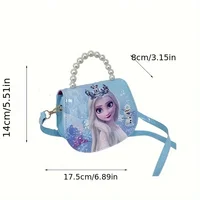 Disney Kindergarten Girl Frozen Princess Shoulder Bag Children Cartoon Elsa Handbags Travel Crossbody Bag 2