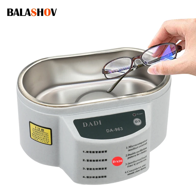 600ML Ultrasonic Cleaner Digital Bath Jewelry Glasses Circuit Board Cleaning Machine Ultrasound Sterilizing | Бытовая техника