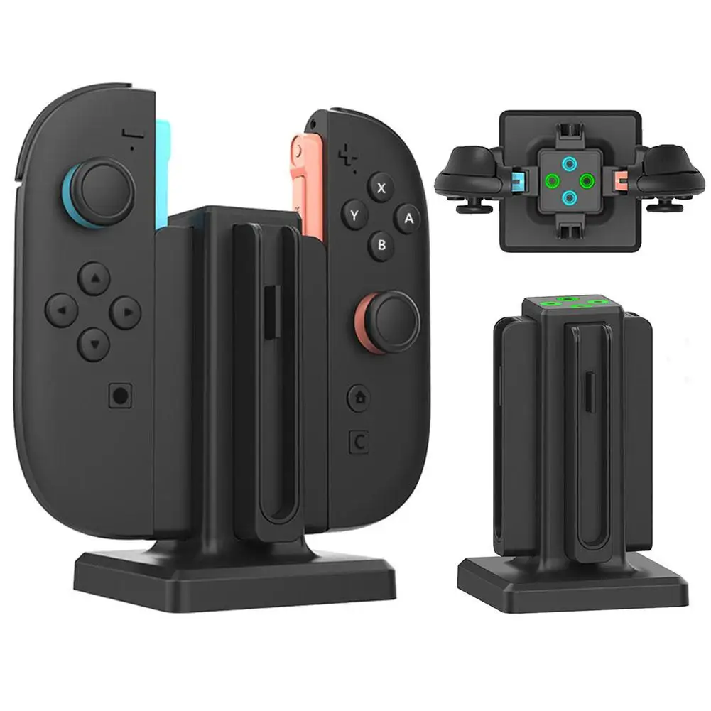 【Deal】 For Nintendo Switch 2 Controller Grips Charging Dock Station 4 In 1 Charging Base Dock For Nitendo Switch Accessories.