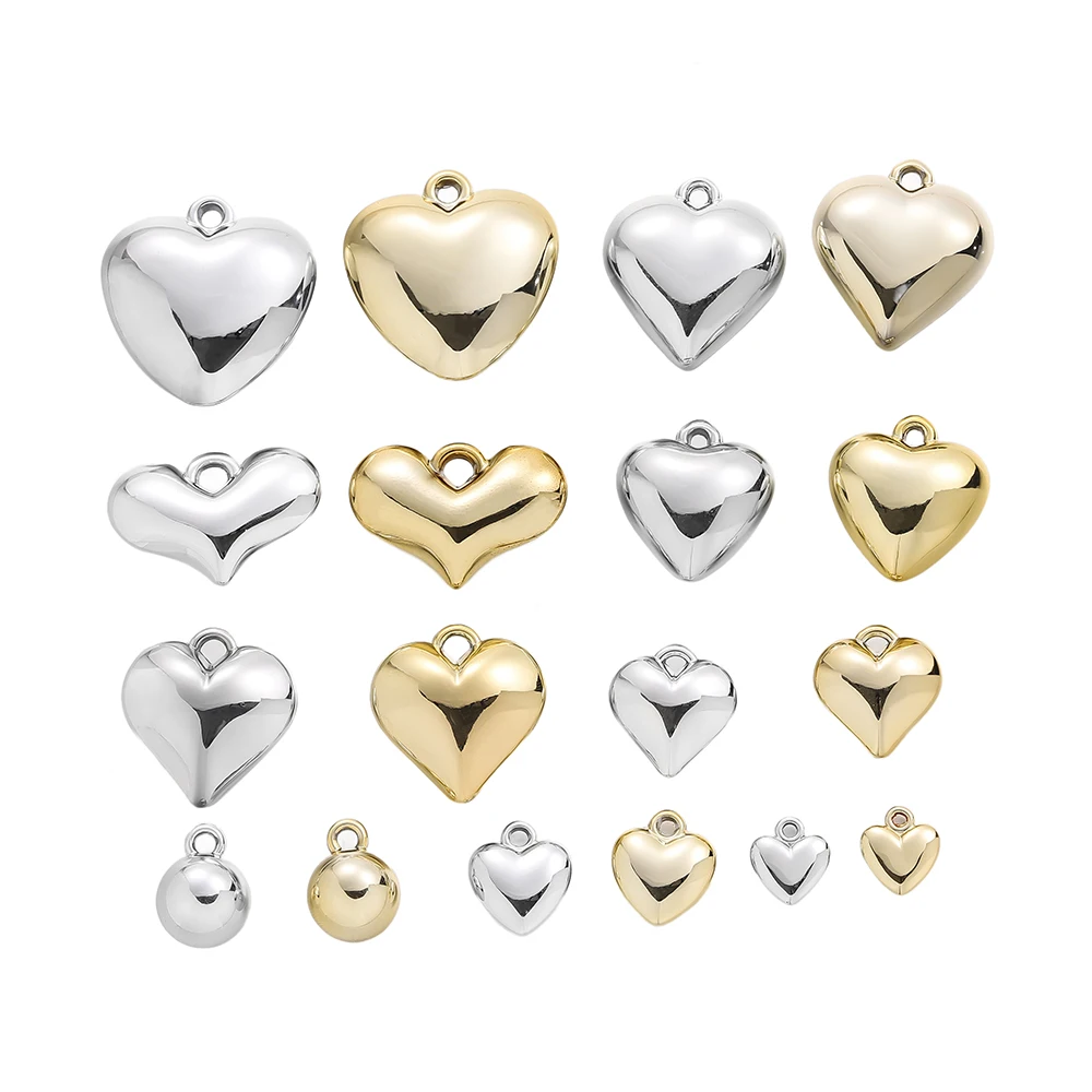 2 teile/los CCB Große Herz Form Anhänger Charms für DIY Ohrring Halskette Armband Schmuck Machen Zubehör Liefert – Detail 1