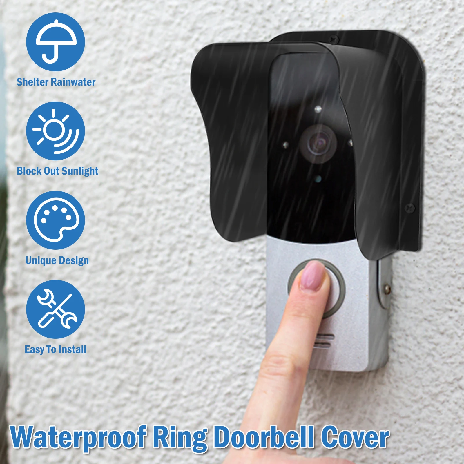 Metal Waterproof Doorbell Rain Cover for RFID Access Control