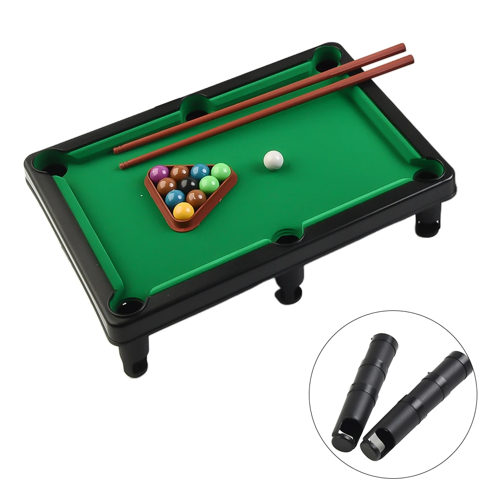 Pool Table Playset Top Game Table Cue Ball Tripod for Kids Adults Portable Interactive Stress Relief Family Fun Entertainment