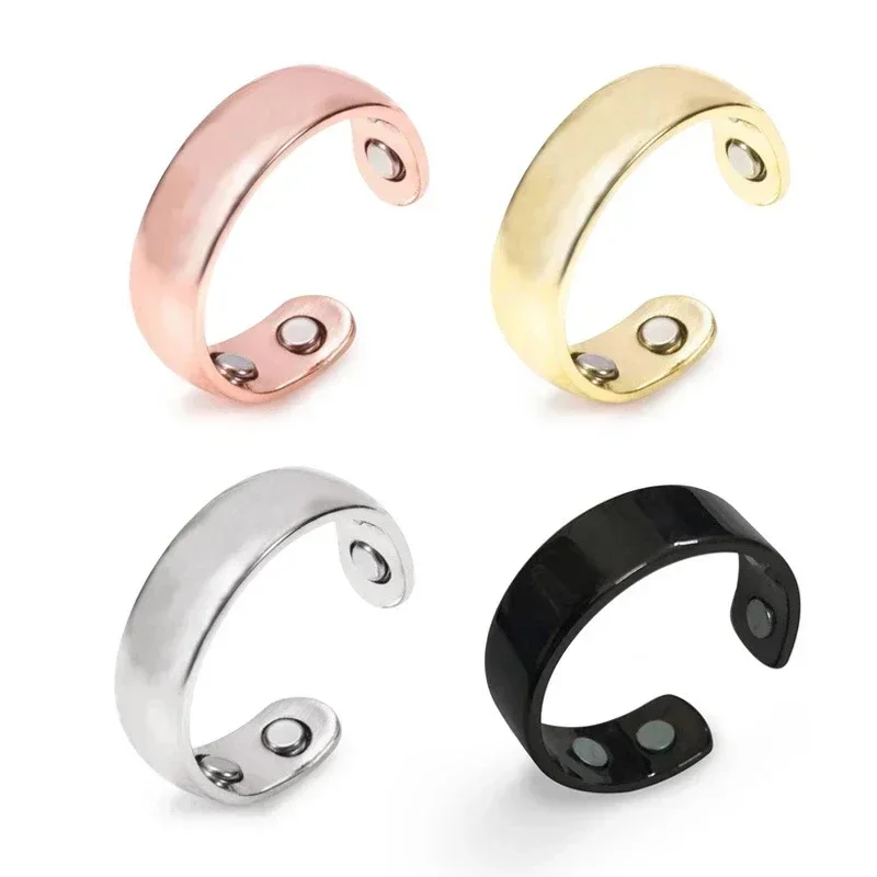 Magnetic Anti Snoring Ring Sleep Aid for Snoring Relief Better Sleep Titanium Steel Acupressure Ring